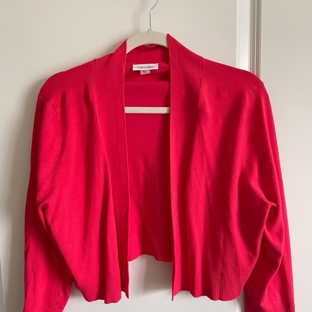 Calvin Klein Fuchsia Pink Shrug XL